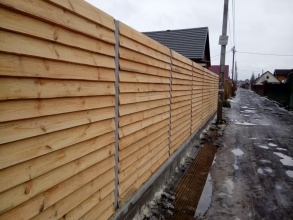 Деревянный забор елочка 150 метров фото в Дзержинском